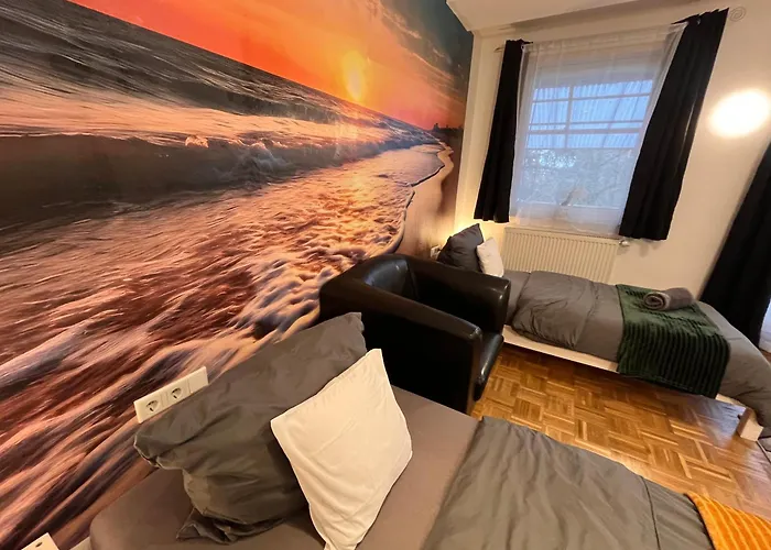 Quarto em Acomodações Particulares Grosses Apartment Aschaffenburg 4 Schlafzimmer Fuer Bis Zu 11 Gaeste Aschaffapartment Mainaschaff Mainaschaff